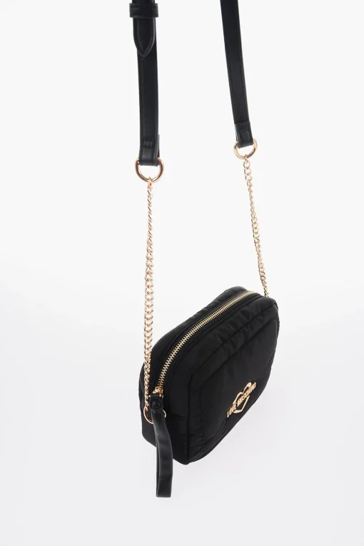 LOVE Borsa a Tracolla in Nylon con Logo Dorato>Moschino Fashion