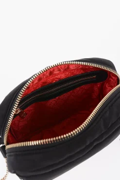 LOVE Borsa a Tracolla in Nylon con Logo Dorato></noscript>Moschino Fashion