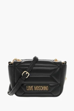 LOVE Borsa a Tracolla KALEIDOSCOPE in Ecopelle Trapuntata con Logo Dorato>Moschino Best