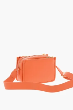 New LOVE Borsa Camera in Ecopelle Martellata con Placca Logo Dorata Donna Borse A Spalla