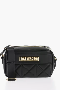 Sale LOVE Borsa Camera In Ecopelle Trapuntata Con Logo Dorato Donna Borse A Spalla