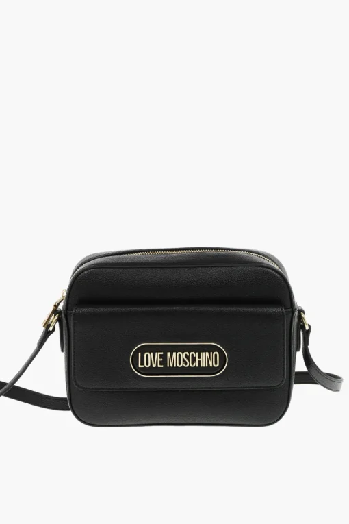 Hot LOVE Borsa Camera in Ecopelle Martellata con Tasca Frontale Donna Borse A Spalla