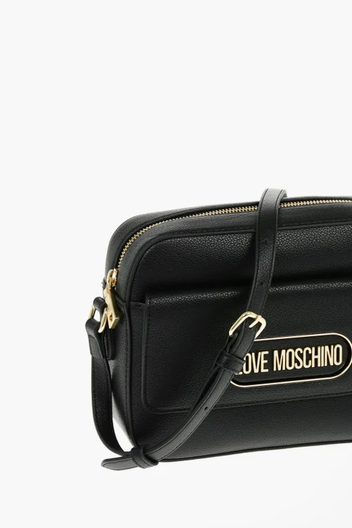 Hot LOVE Borsa Camera in Ecopelle Martellata con Tasca Frontale Donna Borse A Spalla