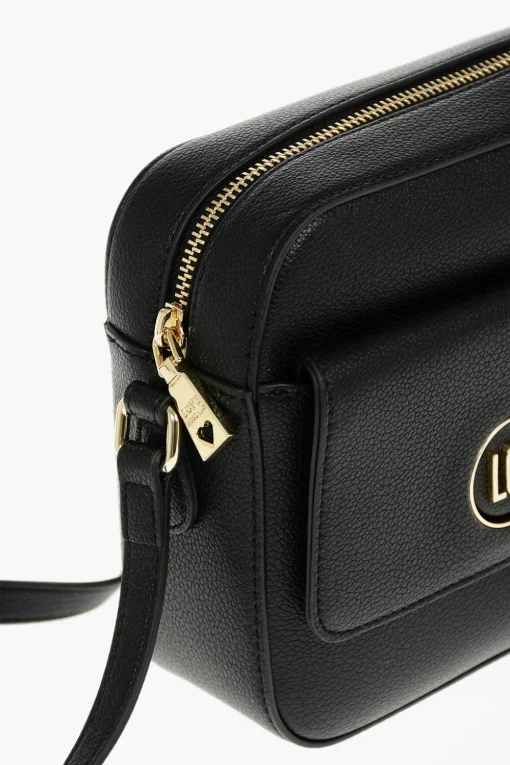 Hot LOVE Borsa Camera in Ecopelle Martellata con Tasca Frontale Donna Borse A Spalla