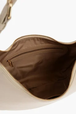 Hot LOVE Borsa Hobo ECO-FRIENDLY GIANT in Ecopelle Martellata con Maxi Logo Dorato Donna Borse A Spalla