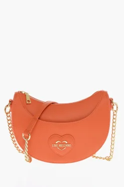 New LOVE Borsa Hobo in Eco Pelle Saffiano con Cuore in Rilievo Donna Borse A Spalla