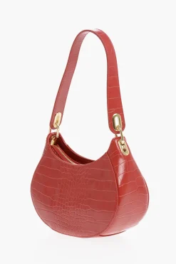 Sale LOVE Borsa Hobo in Ecopelle Effetto Coccodrillo con Cuore Dorato Donna Borse A Spalla