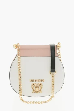Sale LOVE Borsa in Ecopelle Bicolore con Chiusura Turn Lock Dorata Donna Borse A Spalla