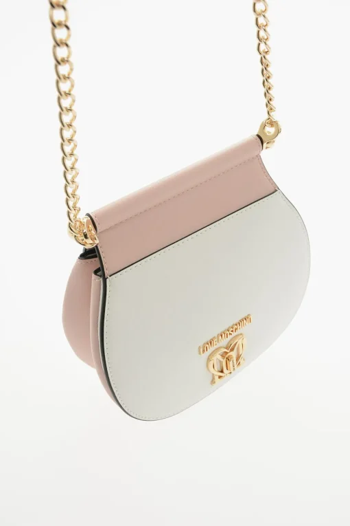 Sale LOVE Borsa in Ecopelle Bicolore con Chiusura Turn Lock Dorata Donna Borse A Spalla