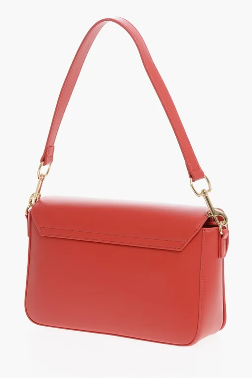 Hot LOVE borsa in ecopelle con tracolla a catena e morsetto dorato Donna Borse A Spalla