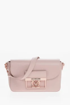 New LOVE Borsa in Ecopelle con Logo in Metallo e Tracolla Removibile Donna Borse A Spalla