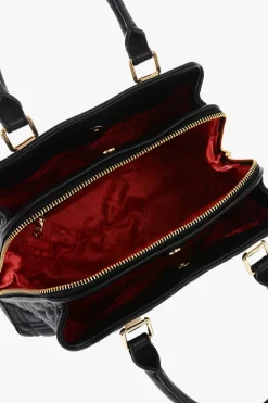 LOVE borsa in ecopelle trapuntata con dettagli dorati></noscript>Moschino Fashion