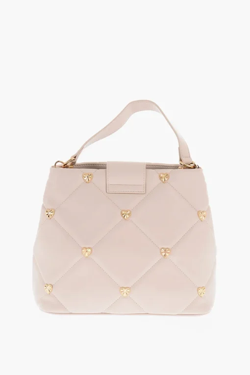 Sale LOVE Borsa in Ecopelle Trapuntata con Dettagli Dorati e Tracolla Removibile Donna Borse A Spalla|Borse A Mano