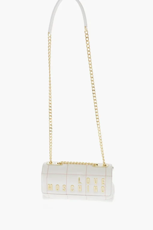 Discount LOVE Borsa in Ecopelle Trapuntata con Tracolla a Catena Donna Borse A Spalla