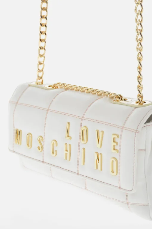 Discount LOVE Borsa in Ecopelle Trapuntata con Tracolla a Catena Donna Borse A Spalla