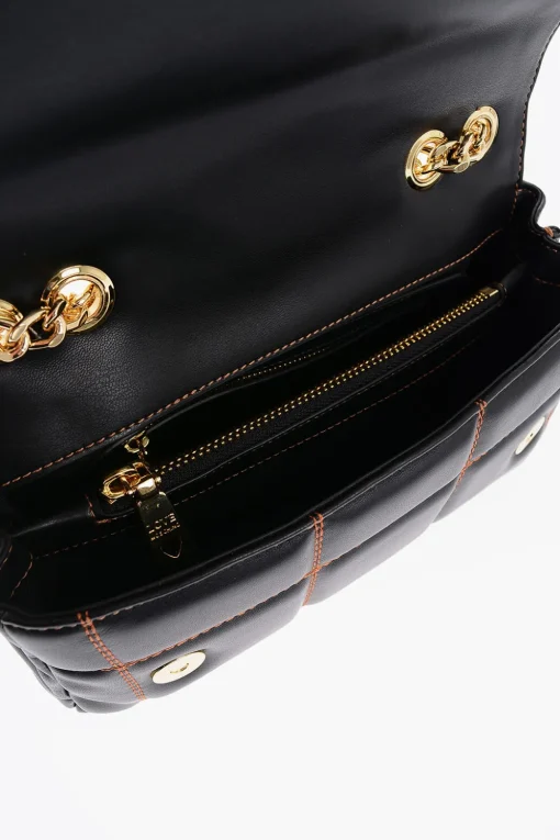 Best LOVE Borsa in Ecopelle Trapuntata con Tracolla a Catena Donna Borse A Spalla