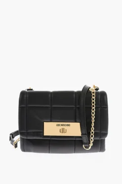 Clearance LOVE Borsa in Ecopelle Trapuntata con Tracolla Removibile Donna Borse A Spalla