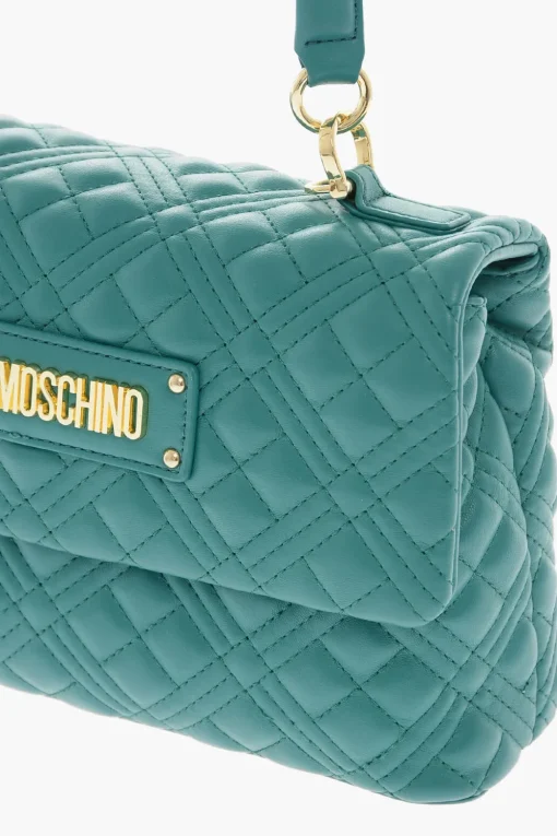 Fashion LOVE Borsa in Pelle Vegan Trapuntata con Chiusura Magnetica Donna Borse A Mano