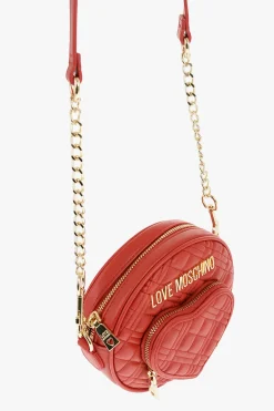 LOVE Borsa Rotonda a Tracolla con Tasca a Forma di Cuore></noscript>Moschino Discount