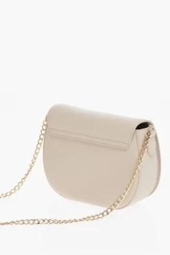 LOVE Borsa Saddle in Ecopelle con Catena e Maxi Logo Dorati>Moschino Outlet