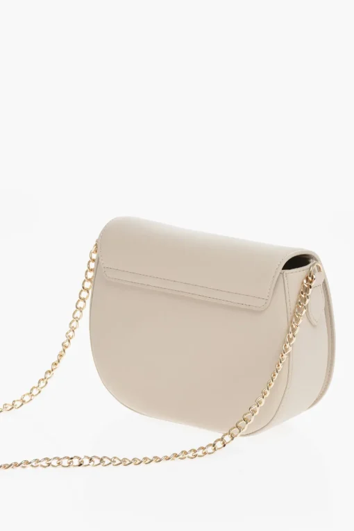 LOVE Borsa Saddle in Ecopelle con Catena e Maxi Logo Dorati>Moschino Outlet