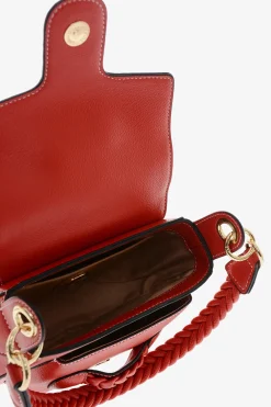 LOVE Borsa Saddle in Ecopelle con Dettagli Intrecciati></noscript>Moschino New