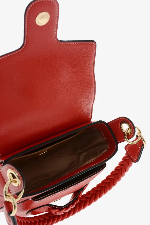 LOVE Borsa Saddle in Ecopelle con Dettagli Intrecciati>Moschino New