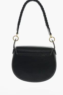 LOVE Borsa Saddle in Ecopelle con Dettagli Intrecciati>Moschino Fashion