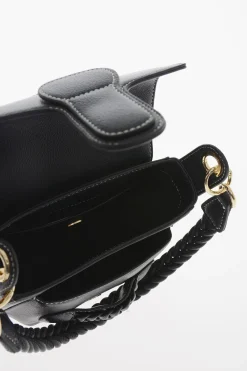 LOVE Borsa Saddle in Ecopelle con Dettagli Intrecciati></noscript>Moschino Fashion