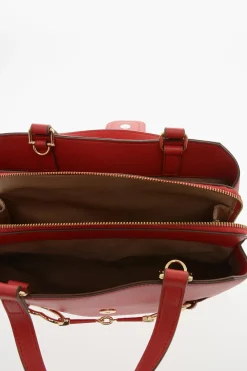 LOVE Borsa Tote in Ecopelle Martellata con Morsetto Frontale Dorato></noscript>Moschino Outlet