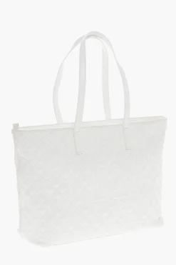 LOVE Borsa Tote in Ecopelle Trapuntata con Logo in Metallo>Moschino Discount