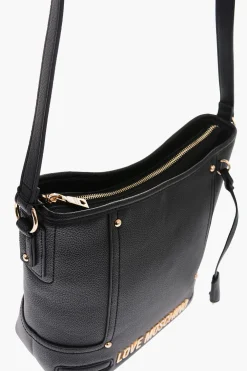 LOVE Borsa Tote in Ecopelle Martellata con Logo in Rilievo></noscript>Moschino Discount