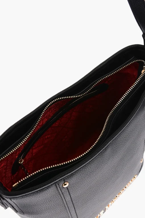 LOVE Borsa Tote in Ecopelle Martellata con Logo in Rilievo>Moschino Discount