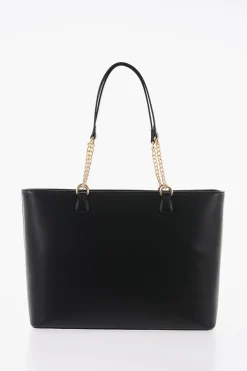 LOVE Borsa Tote in Ecopelle con Dettagli Dorati></noscript>Moschino Online