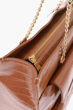 Hot LOVE Borsa Tote in Ecopelle Effetto Coccodrillo Donna Borse A Spalla