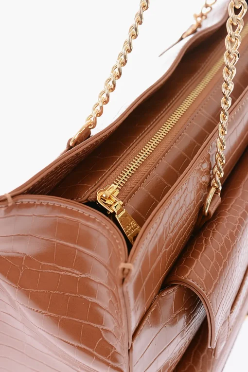 Hot LOVE Borsa Tote in Ecopelle Effetto Coccodrillo Donna Borse A Spalla