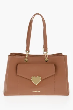 Best LOVE Borsa Tote in Ecopelle Trapuntata con Dettagli Dorati Donna Borse A Spalla