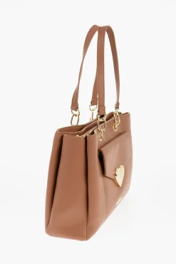 Best LOVE Borsa Tote in Ecopelle Trapuntata con Dettagli Dorati Donna Borse A Spalla
