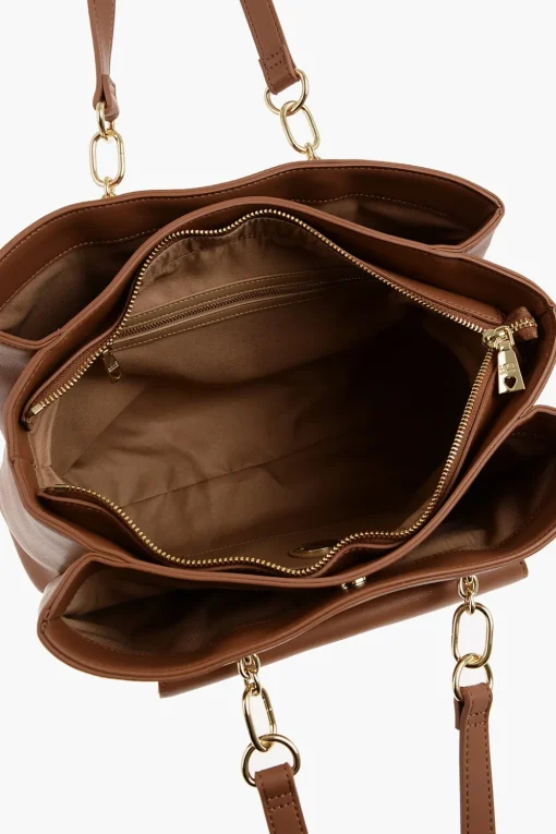 LOVE Borsa Tote in Ecopelle con Cuore Dorato>Moschino Discount