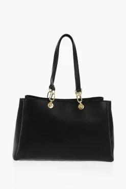 LOVE Borsa Tote in Ecopelle con Cuore Dorato></noscript>Moschino New