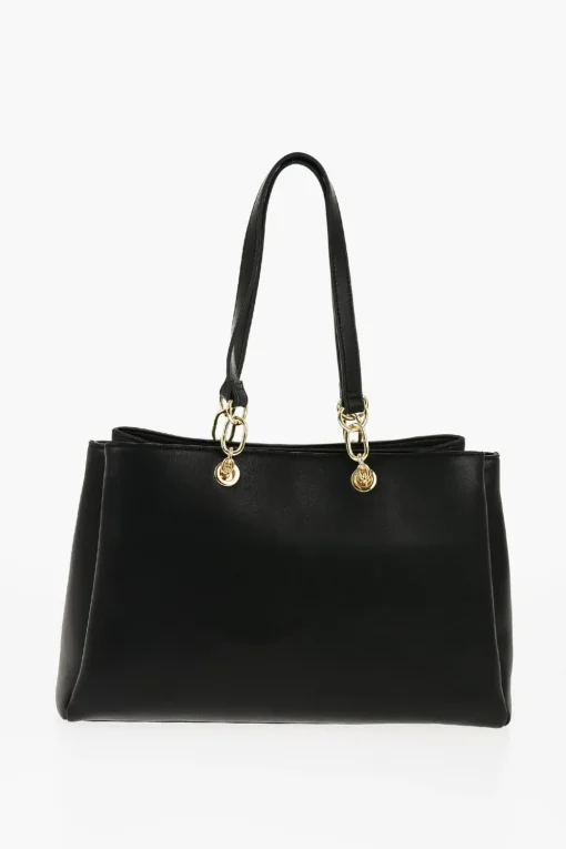 LOVE Borsa Tote in Ecopelle con Cuore Dorato>Moschino New
