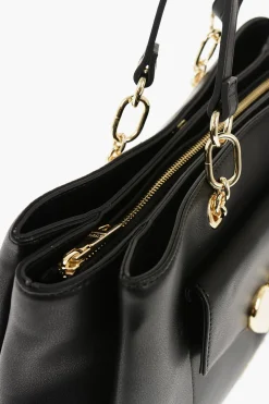 LOVE Borsa Tote in Ecopelle con Cuore Dorato></noscript>Moschino New