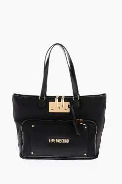 Online LOVE Borsa Tote in Nylon con Dettagli Dorati Donna Borse A Mano