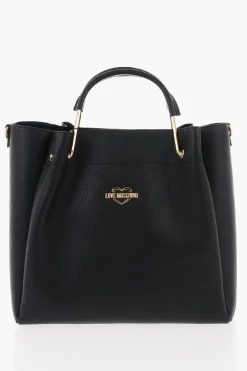 Best LOVE Borsa Tote in Pelle Vegan Con Logo Dorato Donna Borse A Mano