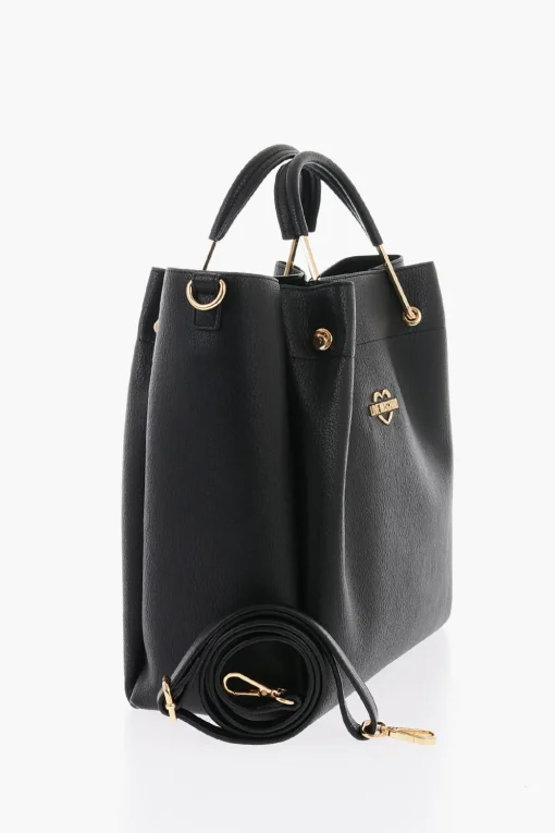 Best LOVE Borsa Tote in Pelle Vegan Con Logo Dorato Donna Borse A Mano