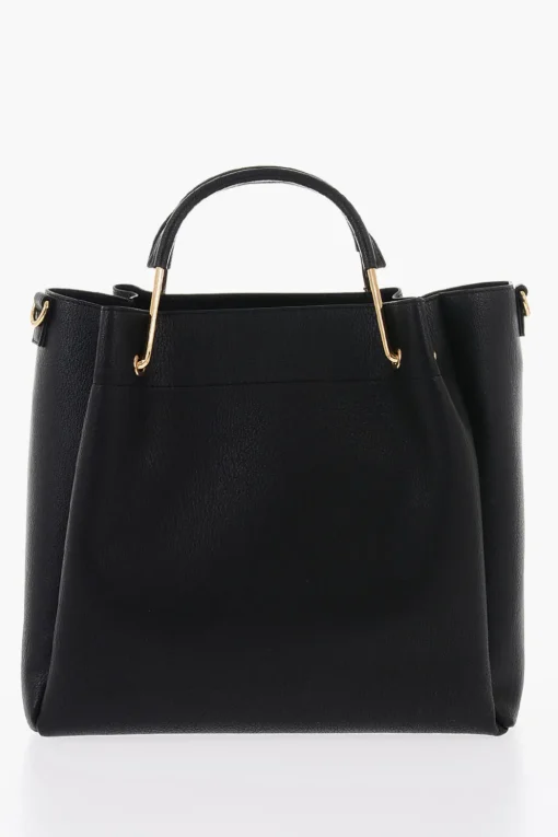 Best LOVE Borsa Tote in Pelle Vegan Con Logo Dorato Donna Borse A Mano