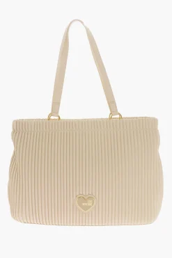 Discount LOVE Borsa Tote in Pelle Vegan Plissettata Donna Borse A Spalla