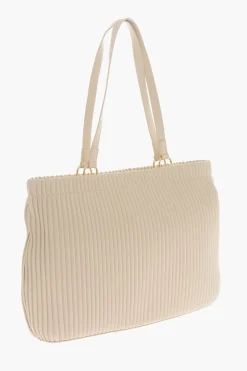 Discount LOVE Borsa Tote in Pelle Vegan Plissettata Donna Borse A Spalla