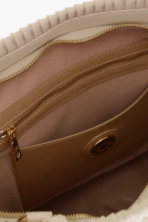 Discount LOVE Borsa Tote in Pelle Vegan Plissettata Donna Borse A Spalla
