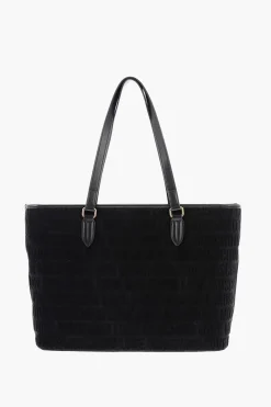 Sale LOVE Borsa Tote in Spugna ed Ecopelle con Logo in Rilievo Donna Borse A Spalla